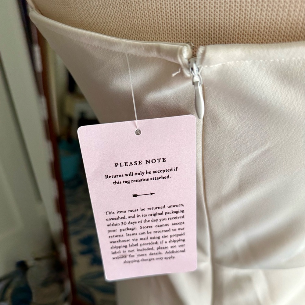 Sachin + Babi BHLDN Cali Cowl Neck Satin Midi Dress Ivory White Bridal Wedding 4 - Picture 5 of 6